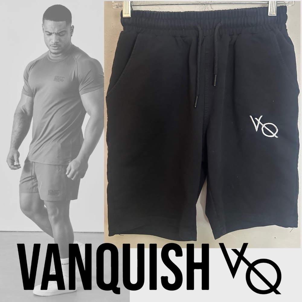 Vanquish Fitness Shorts Large runs small Gently worn Cotton blend no fabric tag